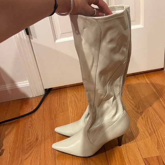 Style & Co. Women's Cream Heeled Boots - Picture 2 of 14